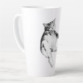 Tasse Latte Bonjour au ventre (Angle gauche)