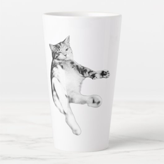 Tasse Latte Bonjour au ventre (Devant)