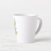 Tasse Latte Bonjour Automne Rustique Automne Citrouilles Latte (Angle droit)