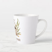 Tasse Latte Bonjour Citrouilles d'aquarelle d'automne (Droite)