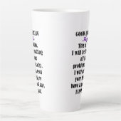 Tasse Latte Bonjour de DIEU à l'espoir (Devant)