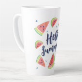 Tasse Latte Bonjour été (Angle gauche)