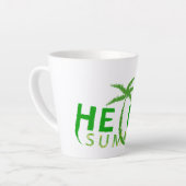 Tasse Latte Bonjour été (Angle gauche)