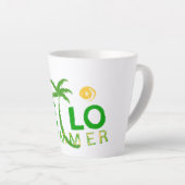 Tasse Latte Bonjour été (Angle droit)