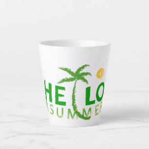 Tasse Latte Bonjour été
