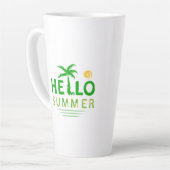 Tasse Latte Bonjour été (Angle gauche)