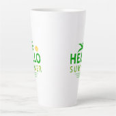 Tasse Latte Bonjour été (Devant)