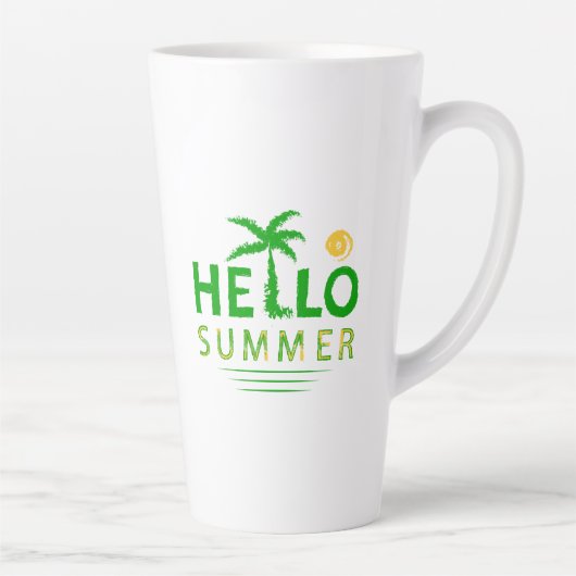 Tasse Latte Bonjour été (Droite)
