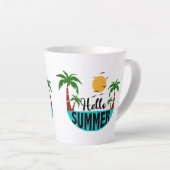Tasse Latte Bonjour été (Angle droit)
