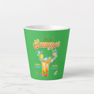 Tasse Latte Bonjour été