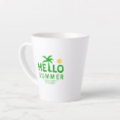 Tasse Latte Bonjour été (Angle gauche)