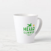 Tasse Latte Bonjour été (Angle droit)