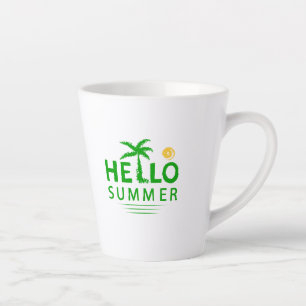 Tasse Latte Bonjour été