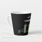 Tasse Latte Bonjour Londres (Angle gauche)