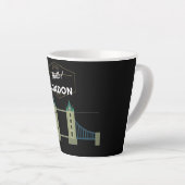 Tasse Latte Bonjour Londres (Angle droit)