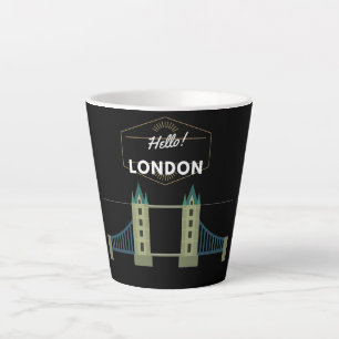 Tasse Latte Bonjour Londres