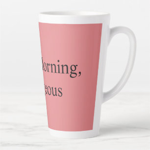 Tasse Latte Bonjour, Magnifique