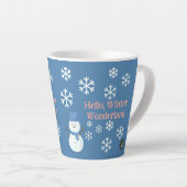 Tasse Latte Bonjour, Winter Wonderland (Angle droit)