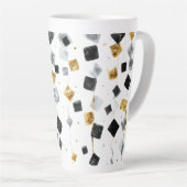 Tasse Latte Bonne année noir or (Angle droit)