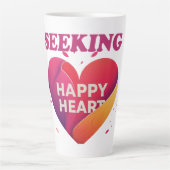 Tasse Latte Bonne conception cardiaque (Devant)