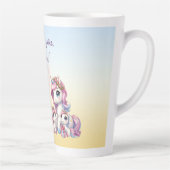 Tasse Latte "Bonne fête des mères !" Unicorne (Droite)