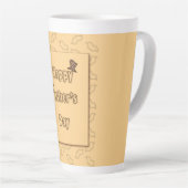 Tasse Latte Bonne Fête des pères (Angle droit)