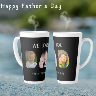 Tasse Latte Bonne Fête des pères-Nous vous aimons PAPA
