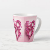 Tasse Latte Bonne humeur dans l'humeur amoureuse (Angle droit)