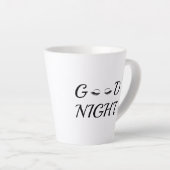 Tasse Latte Bonne nuit Eyelashes Feminine Relaxation Design (Angle droit)