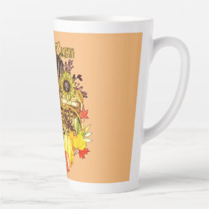 Tasse Latte Bonne saison de récolte - Citrouilles d'automne