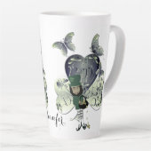 Tasse Latte "Bonne St Patrick's Day" Leprechaun Latte (Angle droit)