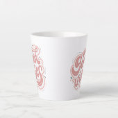 Tasse Latte Bonne Vibration (Devant)