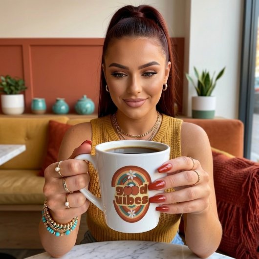 Tasse Latte Bonne Vibration