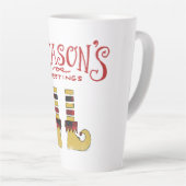 Tasse Latte Bonnes Fêtes Elf Chaussures (Angle droit)