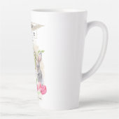Tasse Latte Bonnets de Pâques | Happy Easter Watercolor Art (Droite)