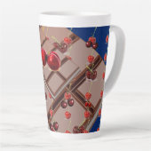Tasse Latte Bonté cerise (Angle droit)