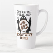 Tasse Latte Boo-tiful matins Commencez par Coffee.w (Droite)