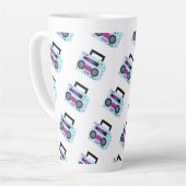 Tasse Latte Boombox cool Hip hop Art (Angle gauche)