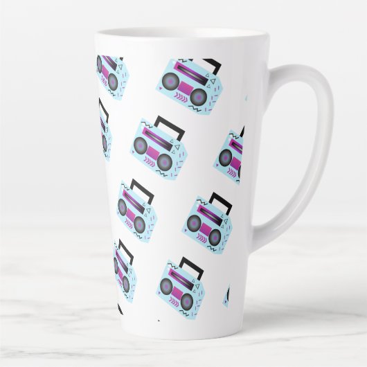 Tasse Latte Boombox cool Hip hop Art (Droite)