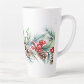 Tasse Latte Bordure aquarelle rustique (Droite)