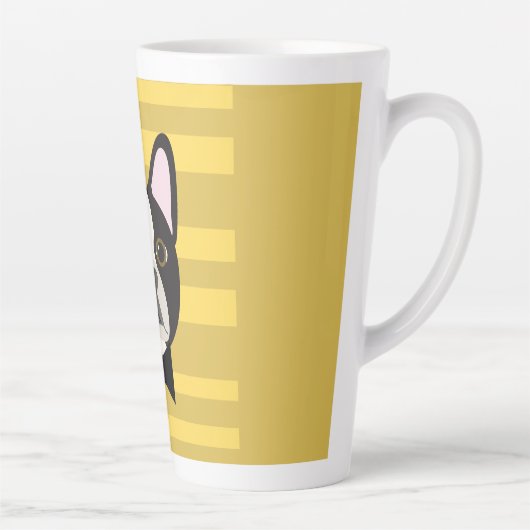 Tasse Latte Boston Terrier (Droite)