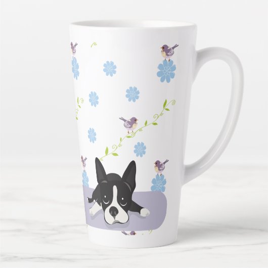 Tasse Latte Boston Terrier (Droite)