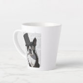 Tasse Latte Boston Terrier, Formal Hound et Casquette (Angle gauche)