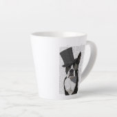 Tasse Latte Boston Terrier, Formal Hound et Casquette (Angle droit)