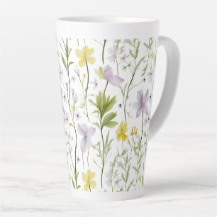Tasse Latte Botanique délicate 