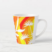 Tasse Latte Botanique orange et blanche (Droite)