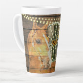 Tasse Latte Botte de cowboy Rustique Cheval tournesol Wagon (Angle gauche)