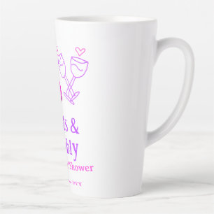 Tasse Latte Bottes et bouteille de champagne pétillant enterre