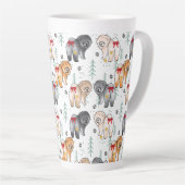 Tasse Latte BOTTOM OF MY HEART 5 chow colors (Angle droit)
