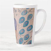 Tasse Latte Bouche en latte bleu paon (Droite)